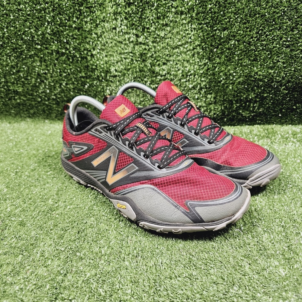 New Balance Minimus 80v2 Red Black Athletic Trail Running Shoes Mens Size 9 D
